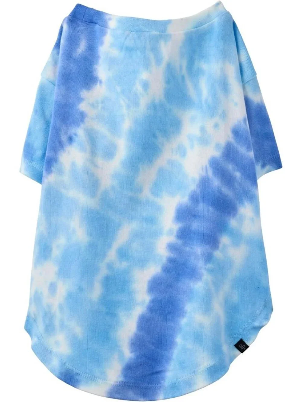 Organic Cotton Dog T-Shirts 3 Pack - Short Sleeve Blue Tie Dye for Small to